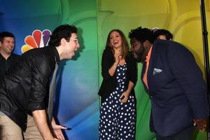 los angeles, jan 16 - rick glassman, bianca kajlich, ron funches au nbc tca hiver 2015 à l'hôtel langham huntington le 16 janvier 2015 à pasadena, ca photo