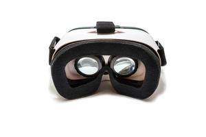 Lunettes de réalité virtuelle vr ar pour téléphone mobile isolé sur fond blanc photo