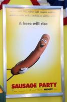 los angeles, 9 août - affiche de la fête de la saucisse à la première de la fête de la saucisse au théâtre du village le 9 août 2016 à westwood, ca photo