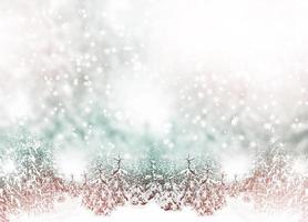 l'hiver. chute de neige. carte de Noël. photo