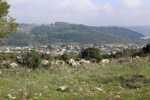 paysage dans les montagnes du nord d'israël photo