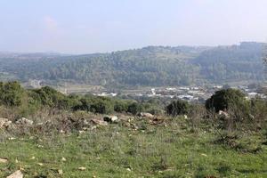 paysage dans les montagnes du nord d'israël photo