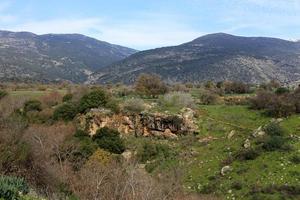 paysage dans les montagnes du nord d'israël photo