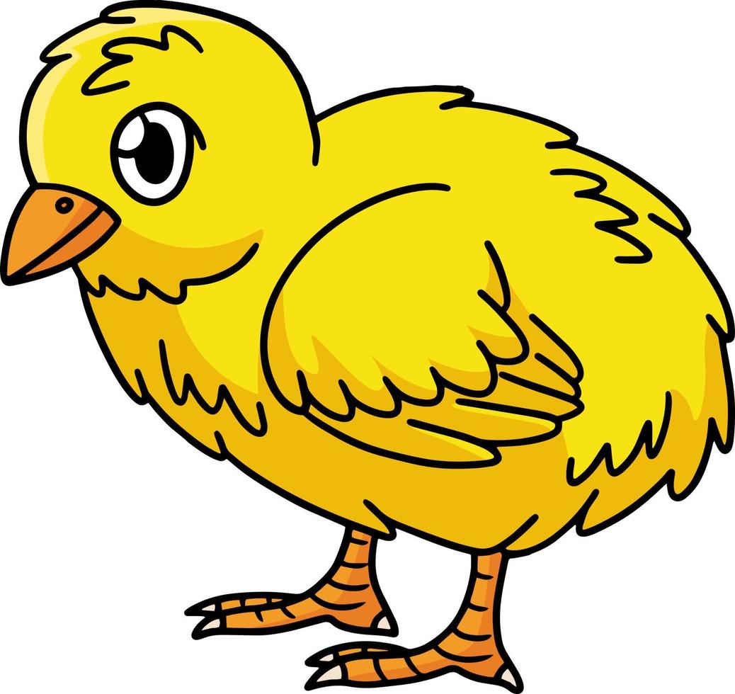 poussin animal dessin animé couleur clipart illustration vecteur