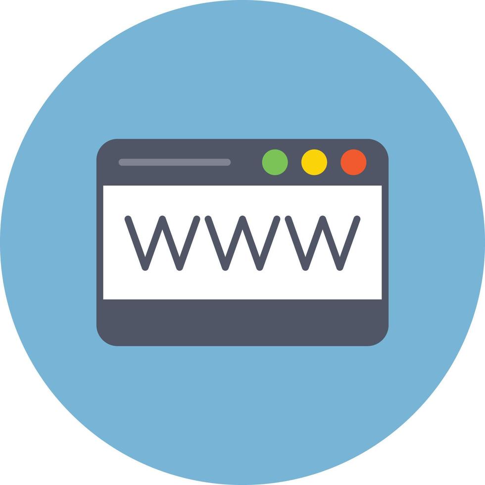 site web cercle plat multicolore vecteur