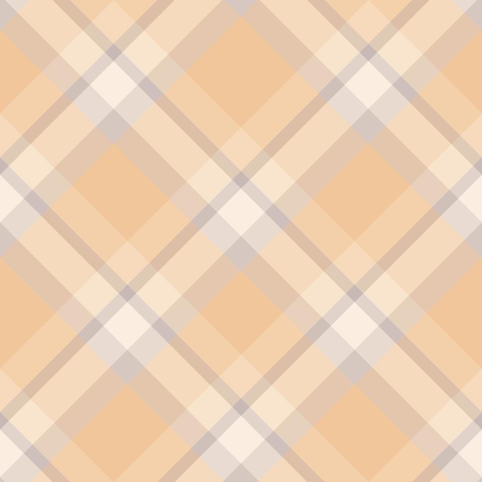 motif sans couture dans de superbes couleurs orange pastel, beige et gris pour plaid, tissu, textile, vêtements, nappe et autres choses. image vectorielle. 2 vecteur