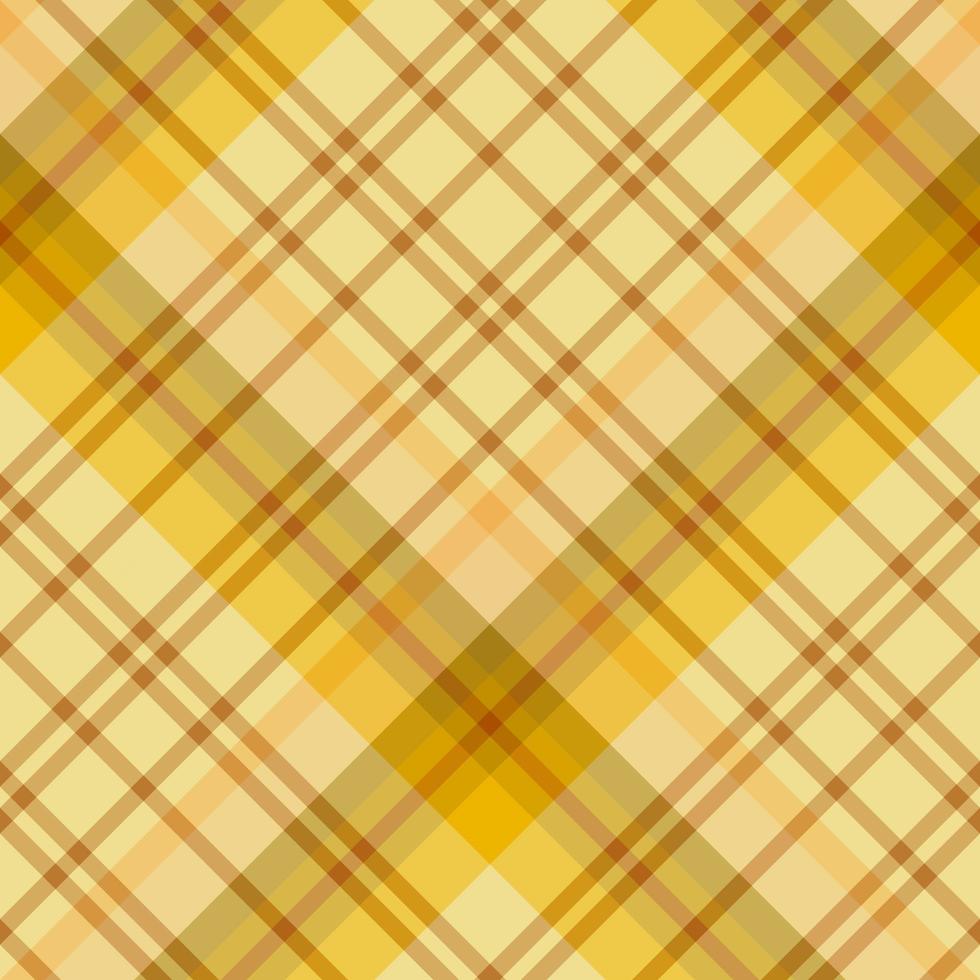 motif sans couture dans des couleurs jaune vif et orange discret pour plaid, tissu, textile, vêtements, nappe et autres choses. image vectorielle. 2 vecteur