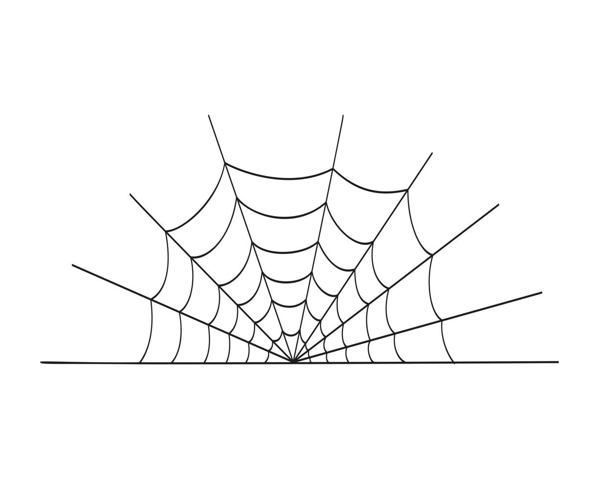 icône de toile d'araignée isolé sur fond blanc. texture de toile d'araignée, élément de décoration de fête d'halloween vecteur