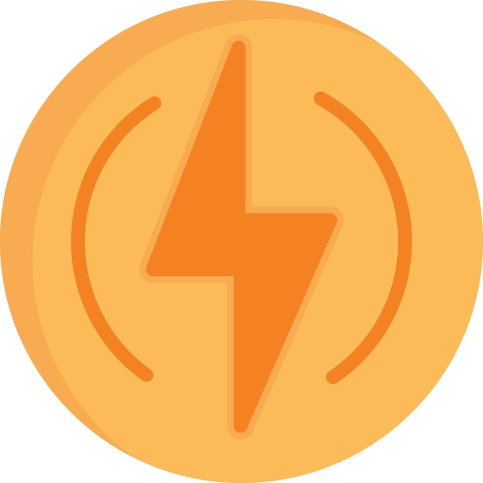 icône plate de lumière flash vecteur