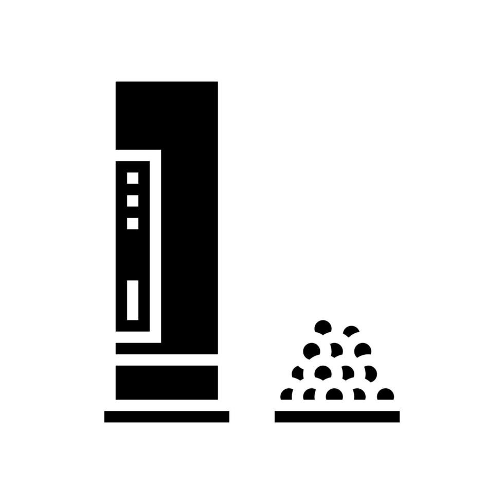 illustration vectorielle d'icône de glyphe de cartouche de fusil de chasse vecteur