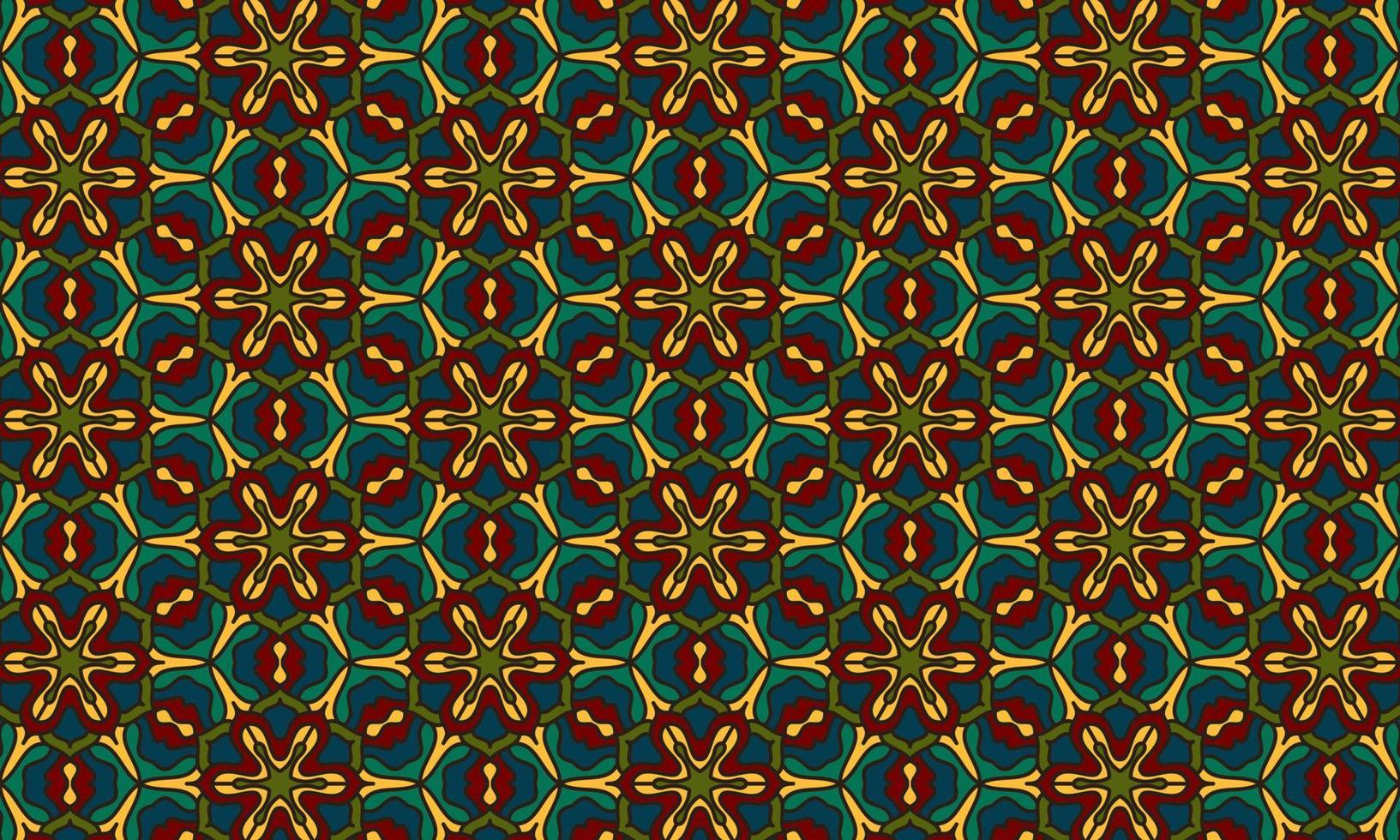 fond de mandala de motif ethnique vecteur