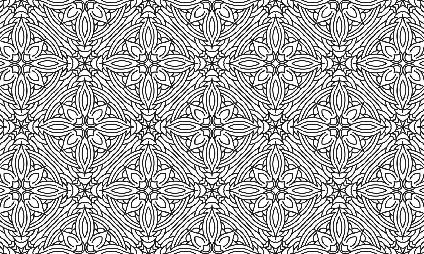 fond de mandala de motif ethnique vecteur