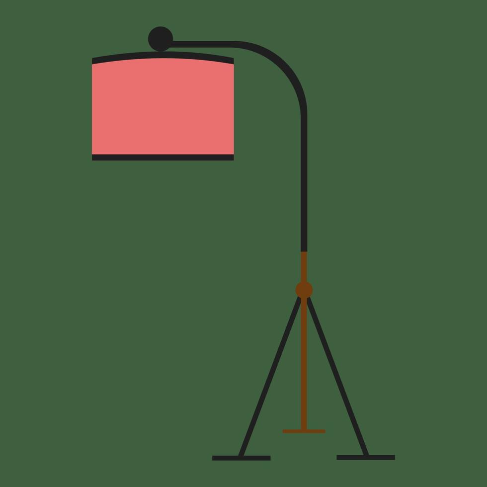 lampe décorative illustration plate vecteur