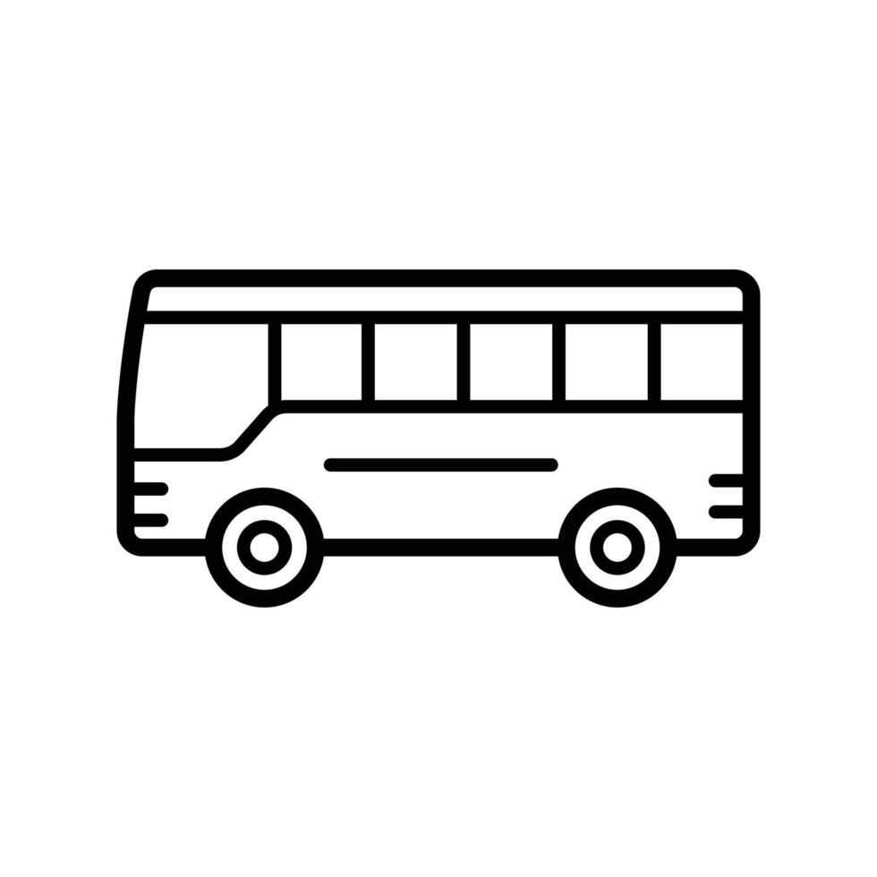 modèle de conception de vecteur d'icône de bus