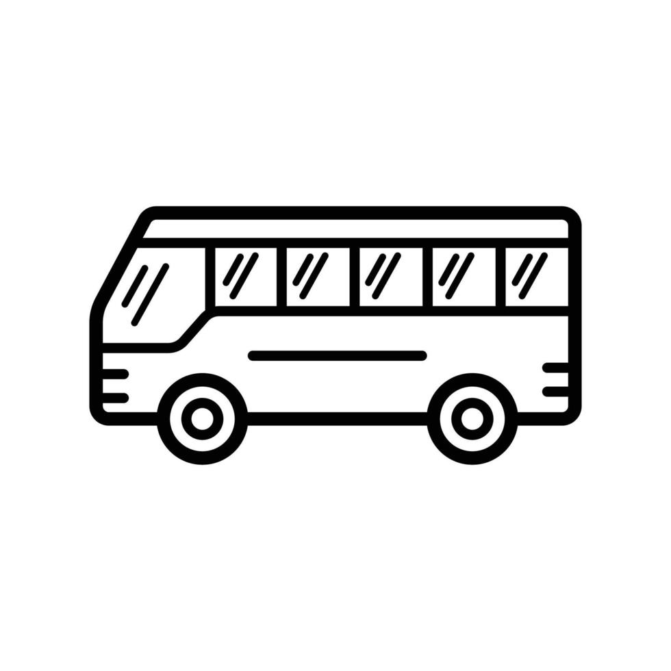 modèle de conception de vecteur d'icône de bus