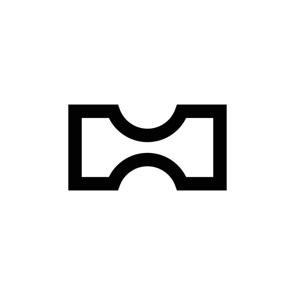 création de logo lettre h monogramme moderne vecteur