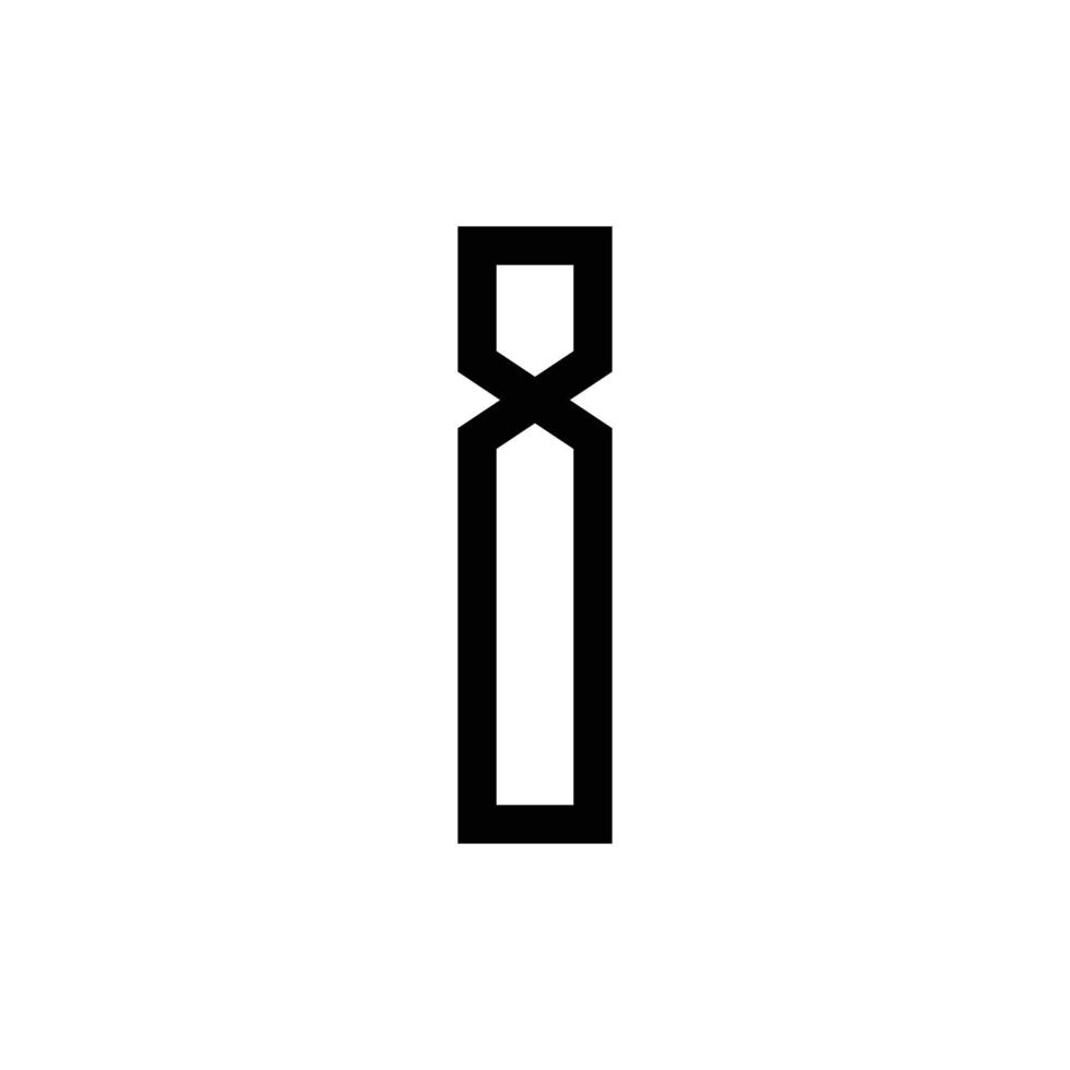 création de logo lettre monogramme moderne i vecteur