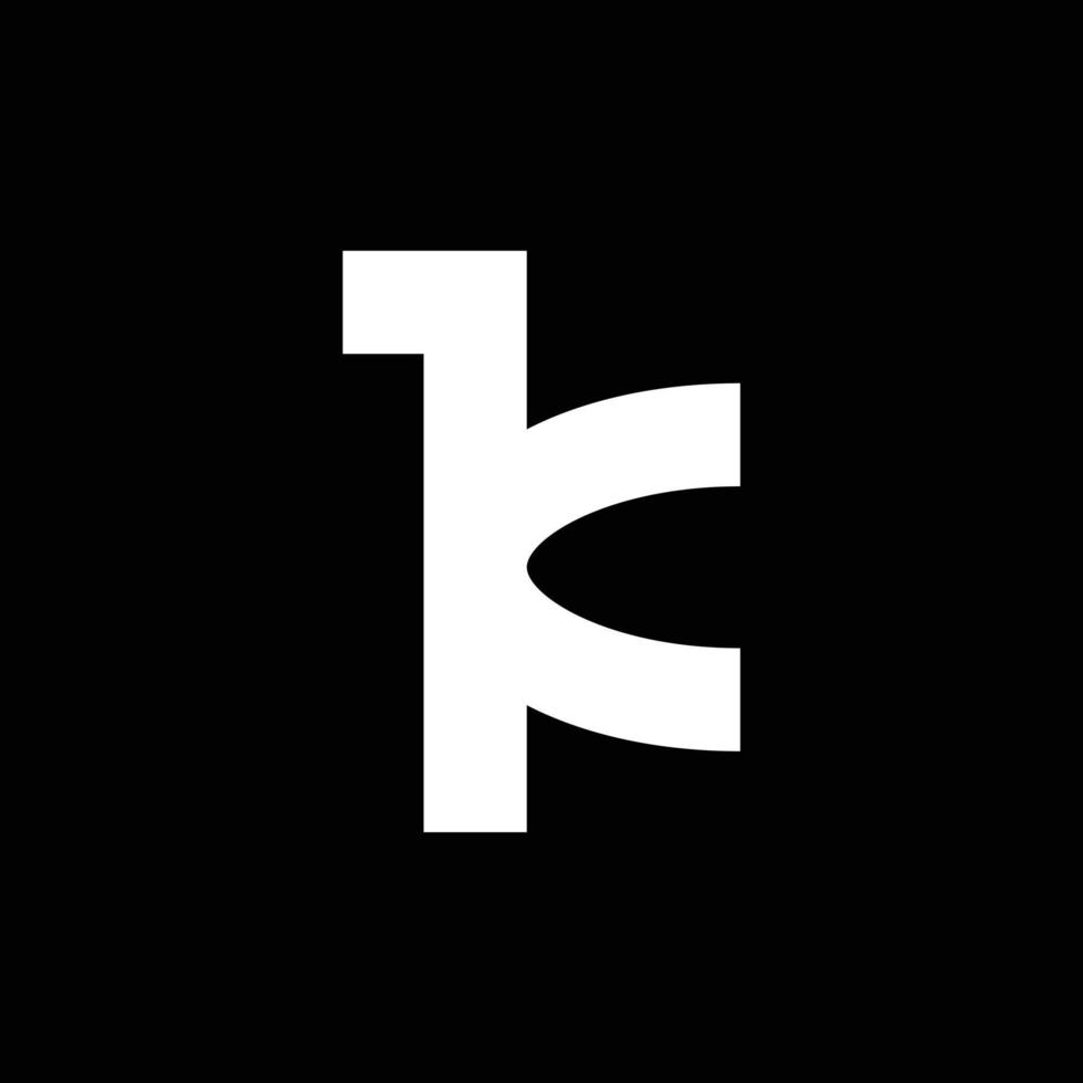 création de logo lettre k monogramme moderne vecteur
