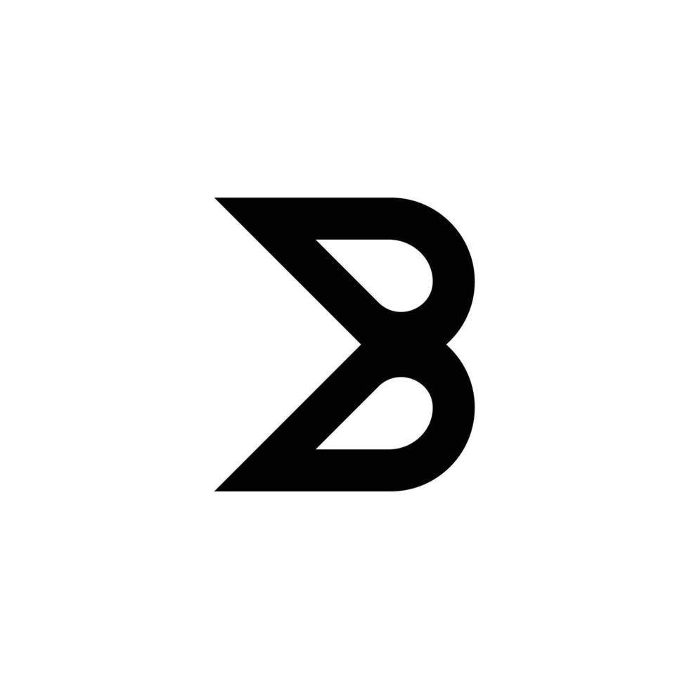 création de logo lettre b monogramme moderne vecteur