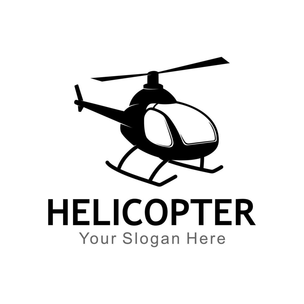 vecteur de logo d'hélicoptère