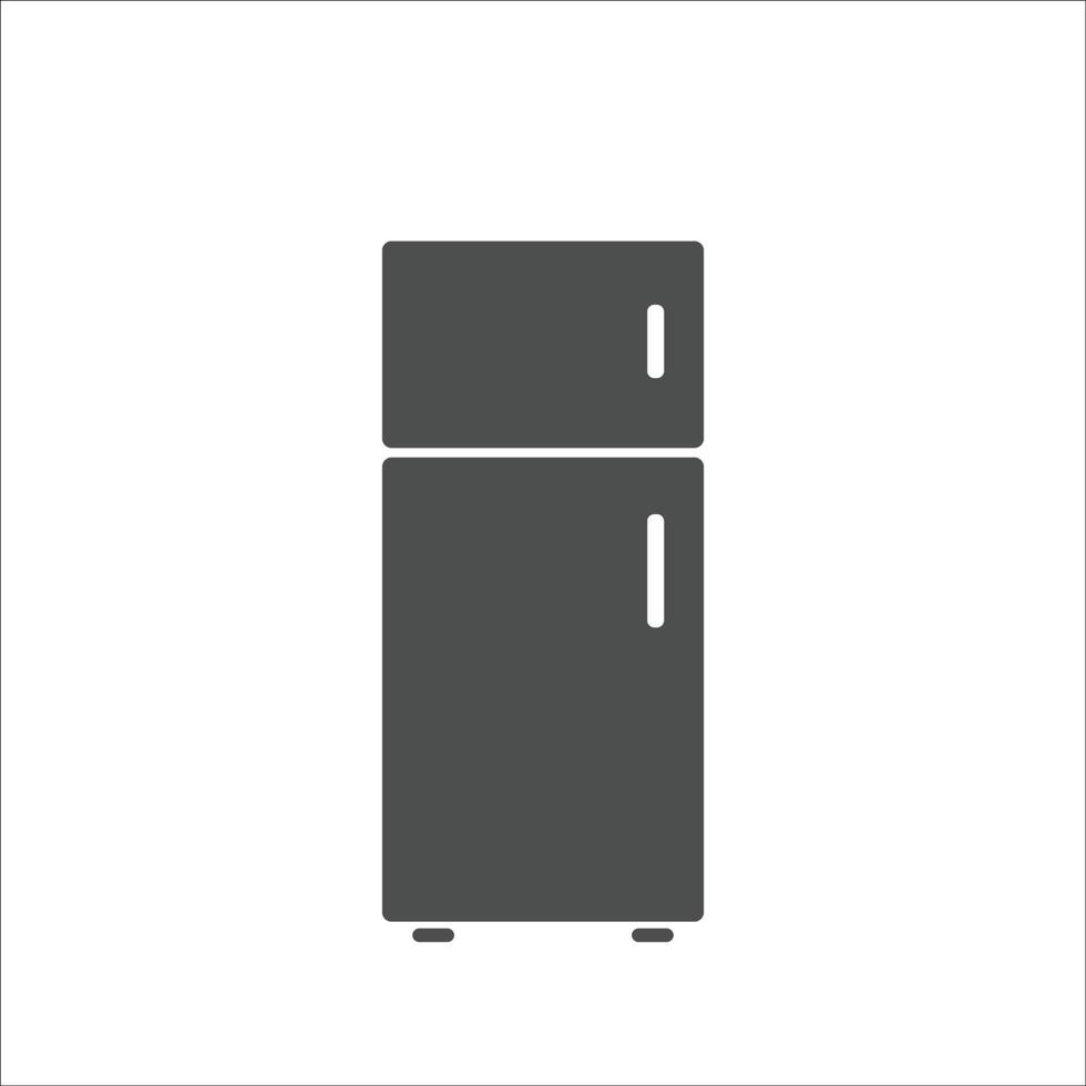 réfrigérateur icône vecteur sur fond blanc