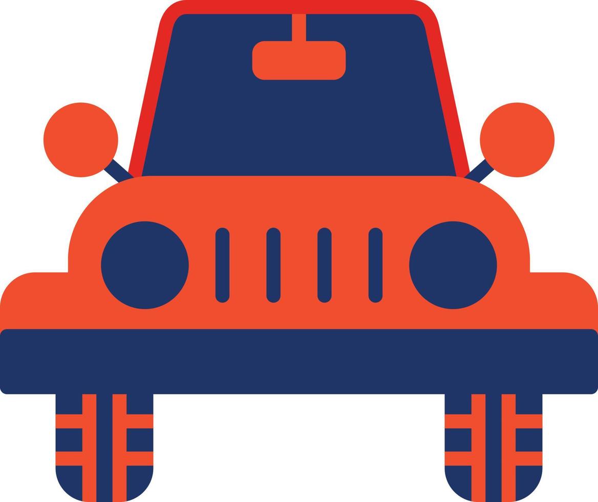 icône de couleur jeep vecteur