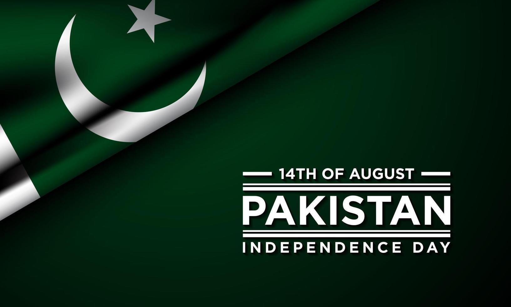 conception de fond de la fête de l'indépendance du pakistan. vecteur