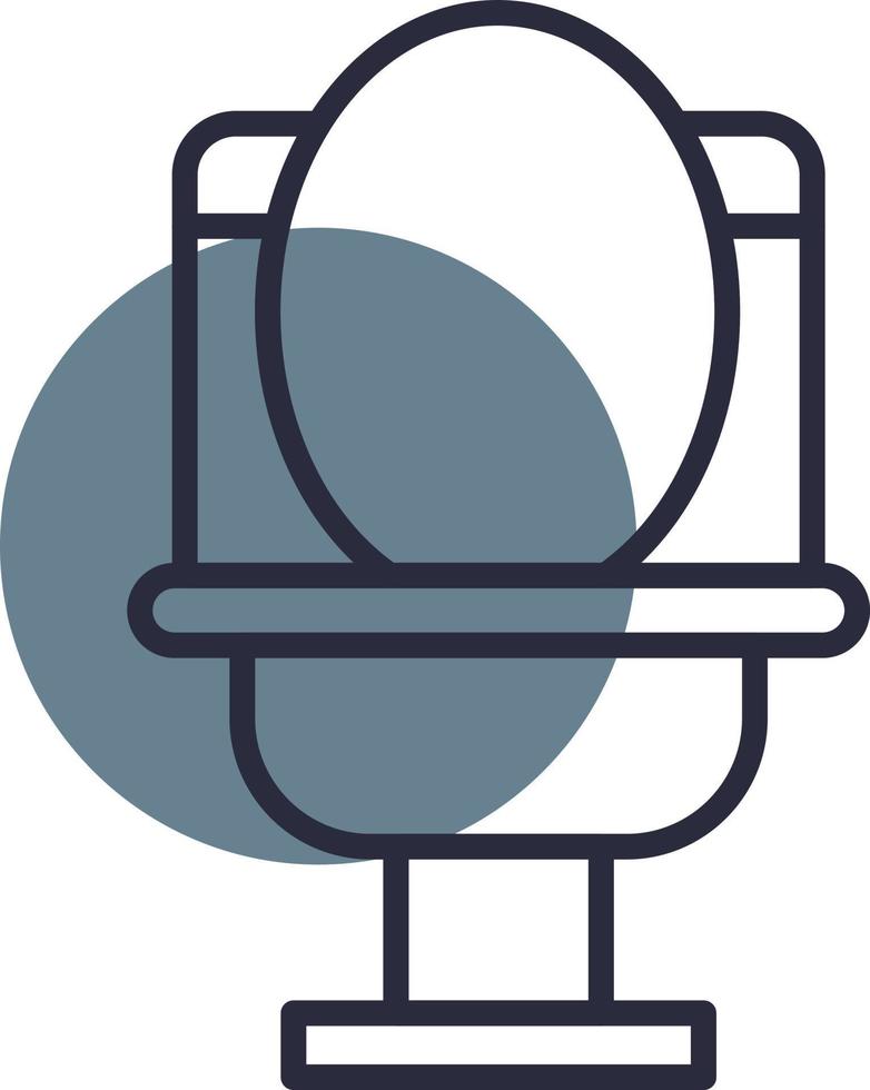 icône de cercle sesa ligne wc vecteur