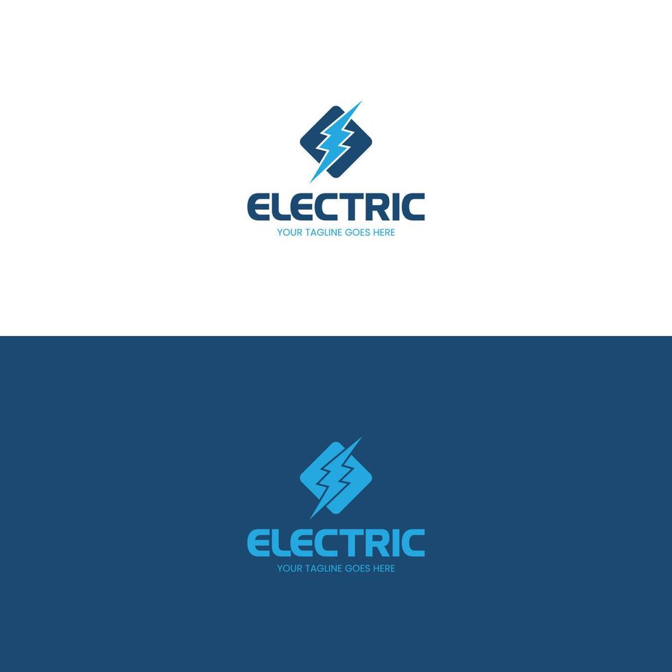 illustration vectorielle de conception de logo électrique vecteur