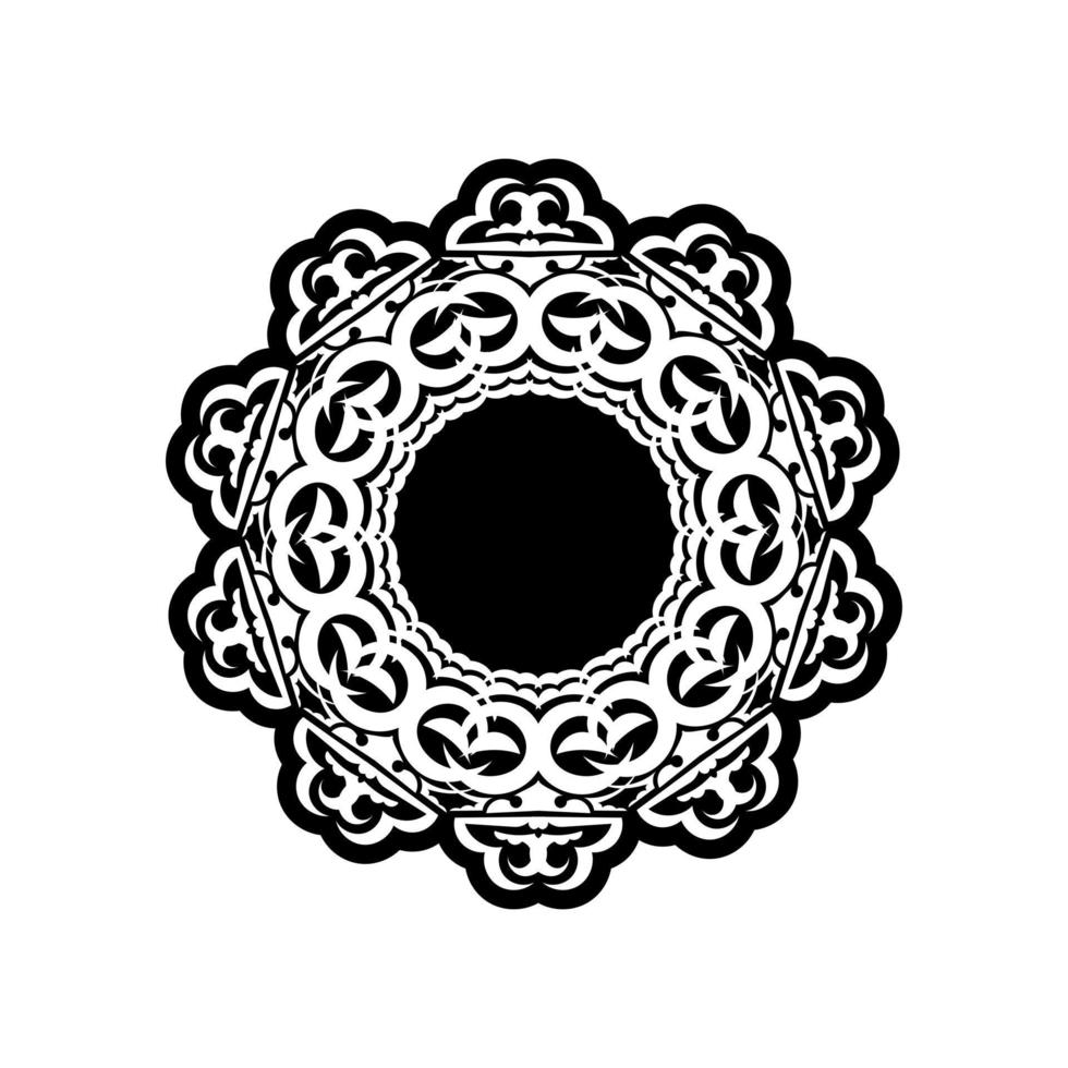 ornement rond de logo de mandala vintage. ornements ronds décoratifs. forme de fleur inhabituelle. vecteur oriental, modèles de thérapie anti-stress. éléments de conception de tissage.