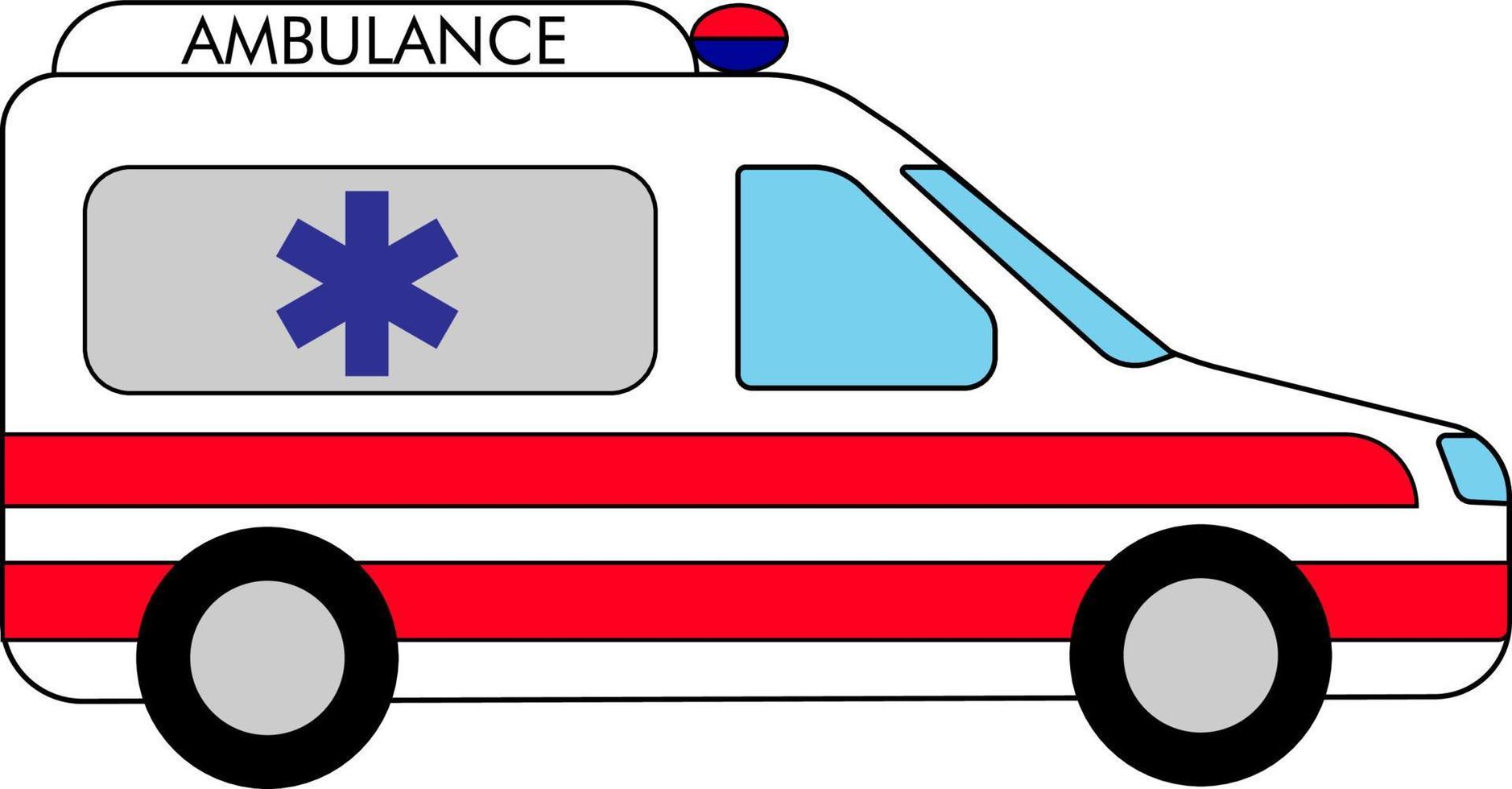 ambulance voiture de premiers soins vecteur