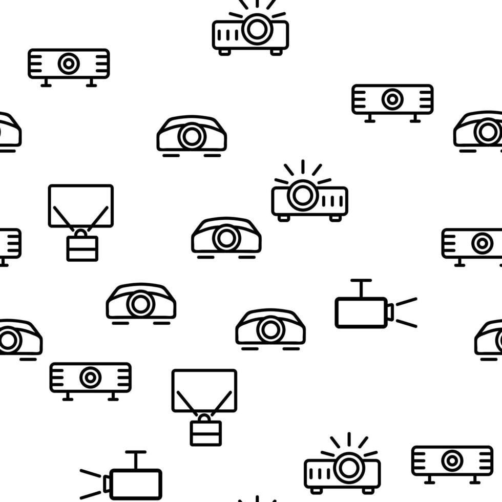 modèle sans couture de vecteur d'équipement de projecteur