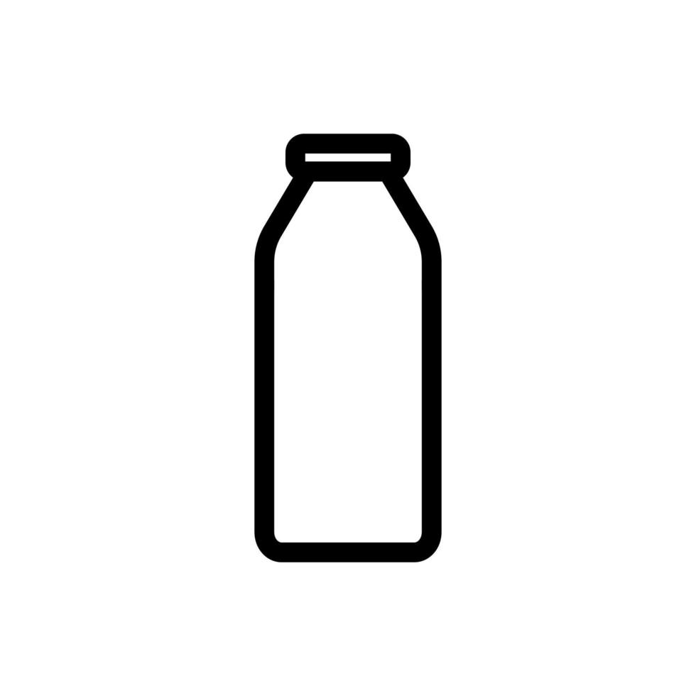 icône de la bouteille. icône de bouteille de lait. illustration vectorielle de bouteille de lait. mieux utilisé pour le symbole d'illustration de boisson. vecteur