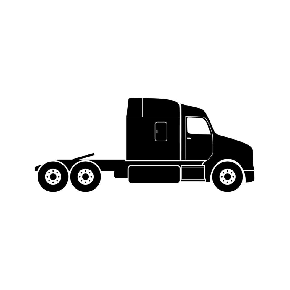 conception plate de camions de livraison isolés sur illustration vectorielle fond blanc vecteur