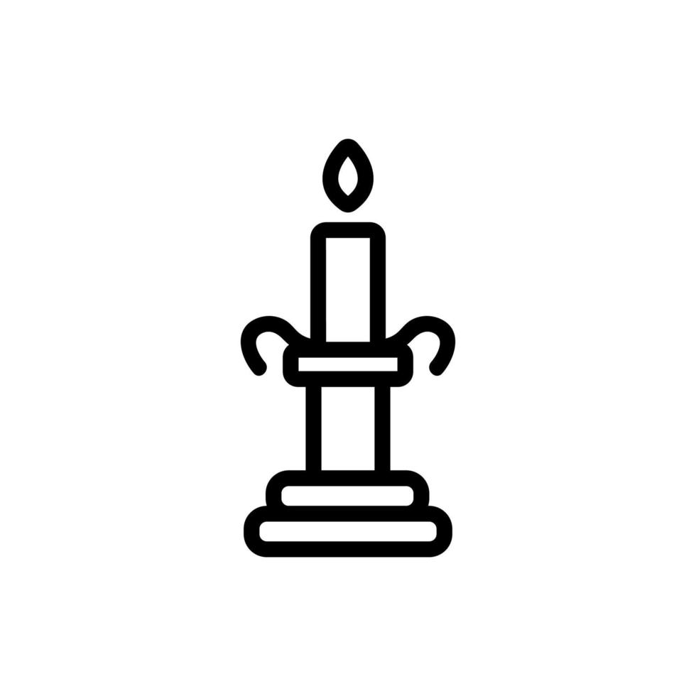 vecteur d'icône d'éclairage. illustration de symbole de contour isolé