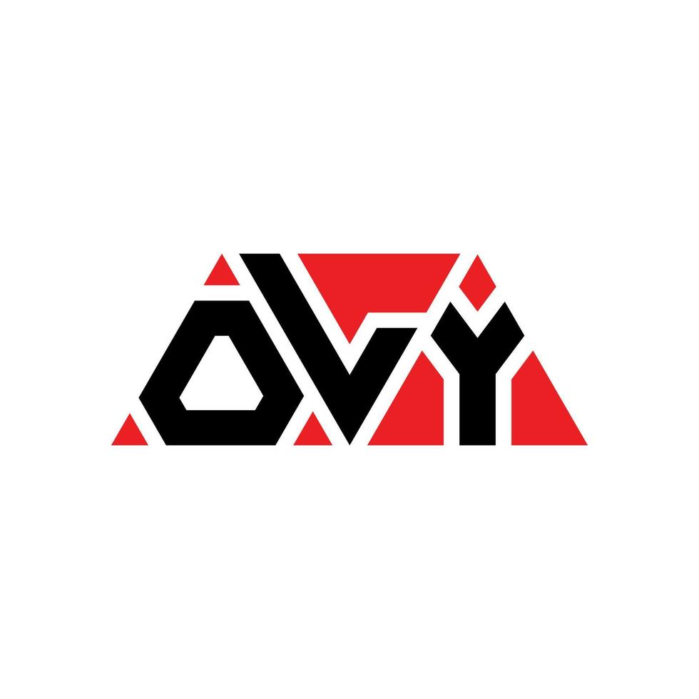 création de logo de lettre triangle oly avec forme de triangle. monogramme de conception de logo triangle oly. modèle de logo vectoriel triangle oly avec couleur rouge. oly logo triangulaire logo simple, élégant et luxueux. uniquement