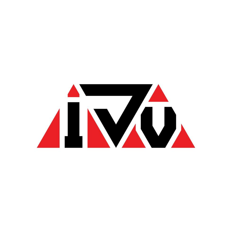 création de logo de lettre triangle ijv avec forme de triangle. monogramme de conception de logo triangle ijv. modèle de logo vectoriel triangle ijv avec couleur rouge. logo triangulaire ijv logo simple, élégant et luxueux. ijv