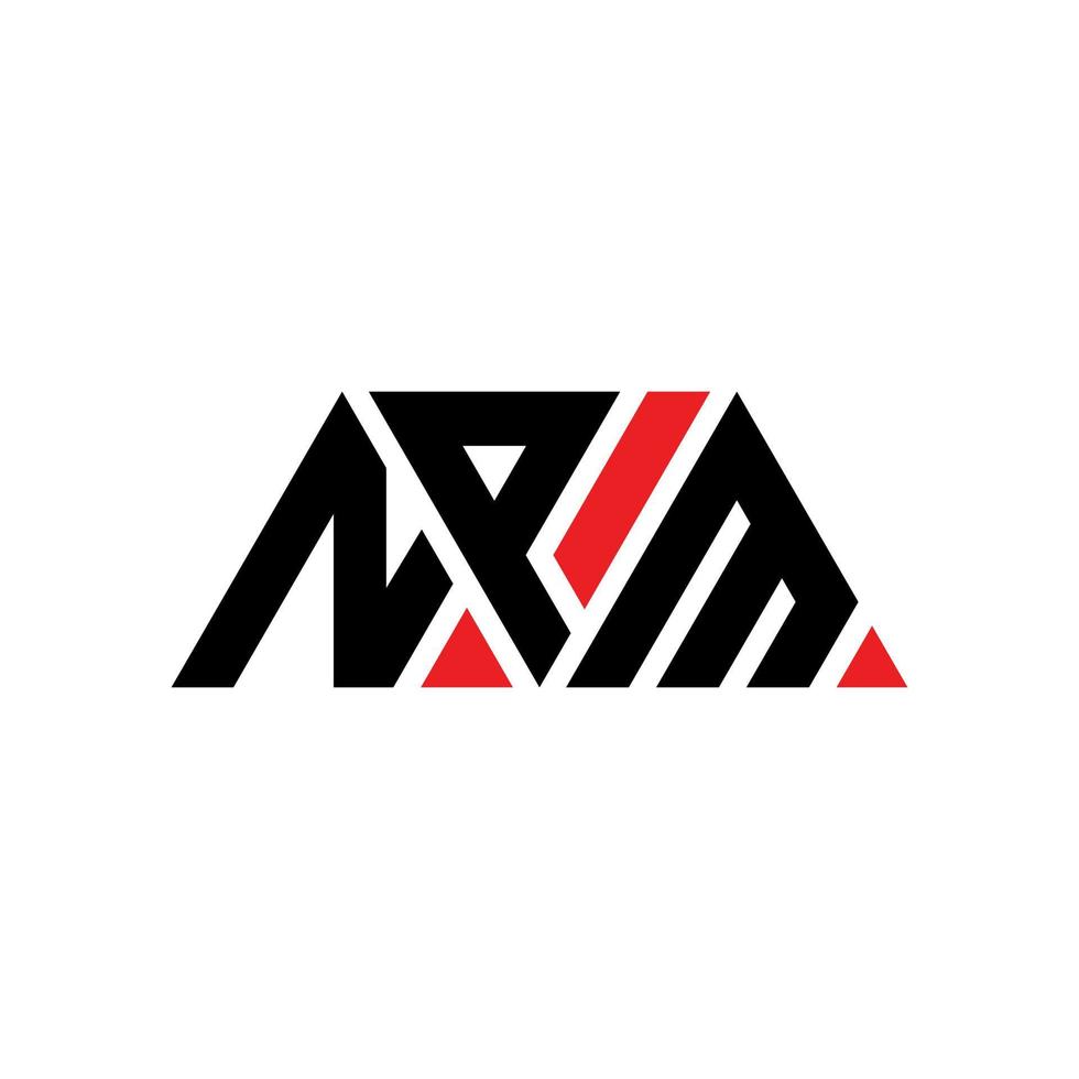 création de logo de lettre triangle npm avec forme de triangle. monogramme de conception de logo triangle npm. modèle de logo vectoriel triangle npm avec couleur rouge. logo triangulaire npm logo simple, élégant et luxueux. npm