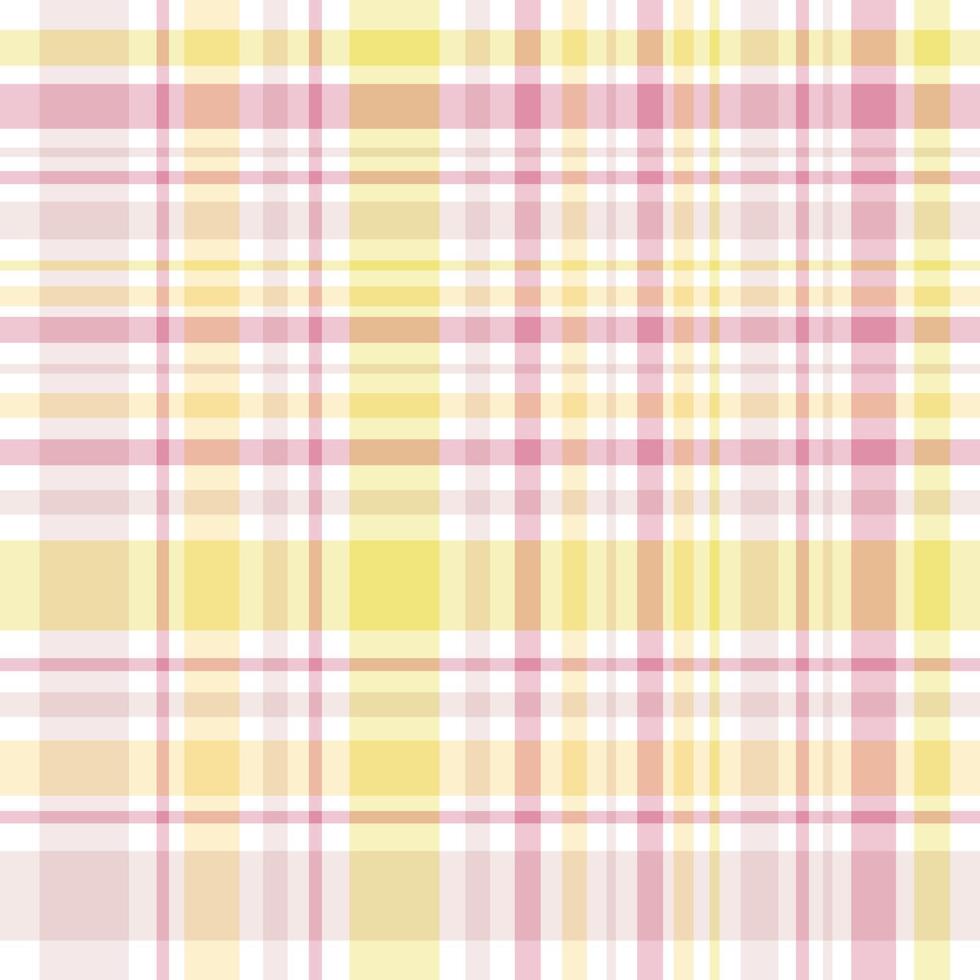 modèle sans couture dans des couleurs fantastiques blanches, roses et jaunes pour plaid, tissu, textile, vêtements, nappe et autres choses. image vectorielle. vecteur