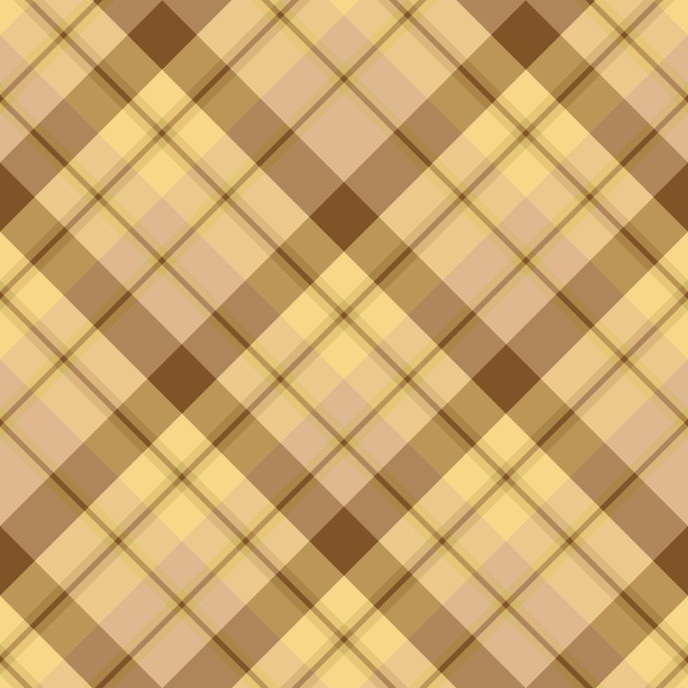 motif harmonieux dans les belles couleurs marron et jaune d'automne pour le plaid, le tissu, le textile, les vêtements, la nappe et d'autres choses. image vectorielle. 2 vecteur