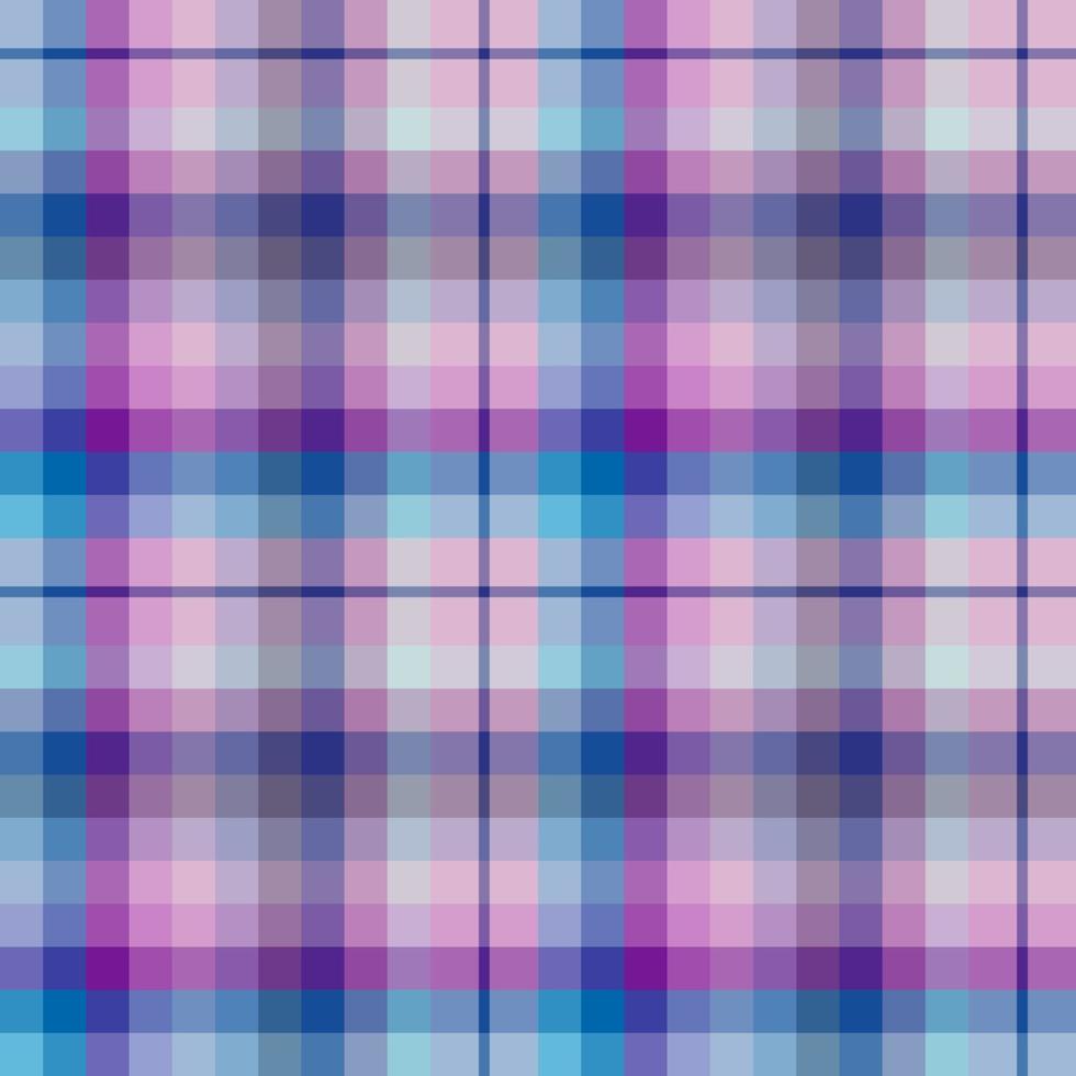 motif harmonieux de couleurs bleu, rose, violet et violet pour le plaid, le tissu, le textile, les vêtements, la nappe et d'autres choses. image vectorielle. vecteur