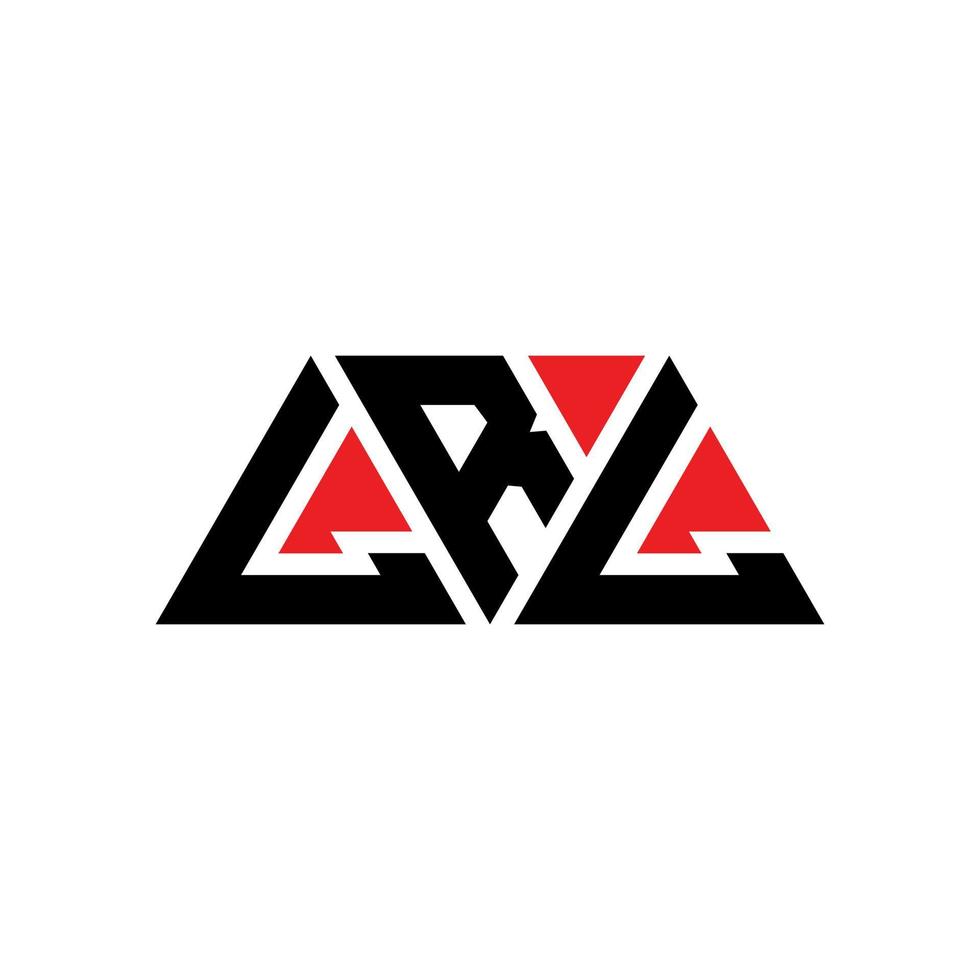 création de logo de lettre triangle lrl avec forme de triangle. monogramme de conception de logo triangle lrl. modèle de logo vectoriel triangle lrl avec couleur rouge. lrl logo triangulaire logo simple, élégant et luxueux. lrl