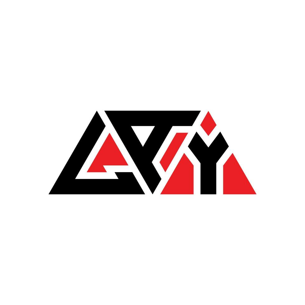 création de logo de lettre triangle avec forme de triangle. poser le monogramme de conception de logo triangle. poser le modèle de logo vectoriel triangle avec la couleur rouge. poser un logo triangulaire logo simple, élégant et luxueux. allonger