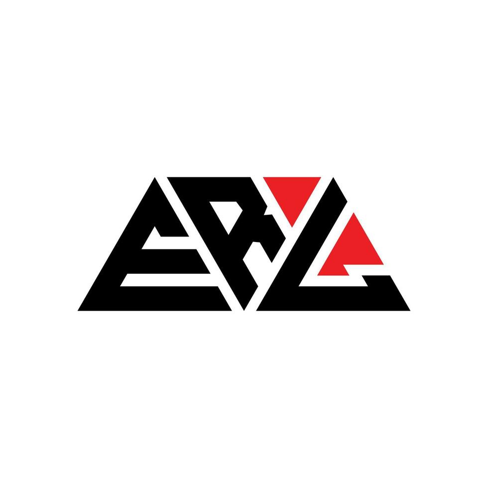 création de logo de lettre triangle erl avec forme de triangle. monogramme de conception de logo triangle erl. modèle de logo vectoriel triangle erl avec couleur rouge. logo triangulaire erl logo simple, élégant et luxueux. erl