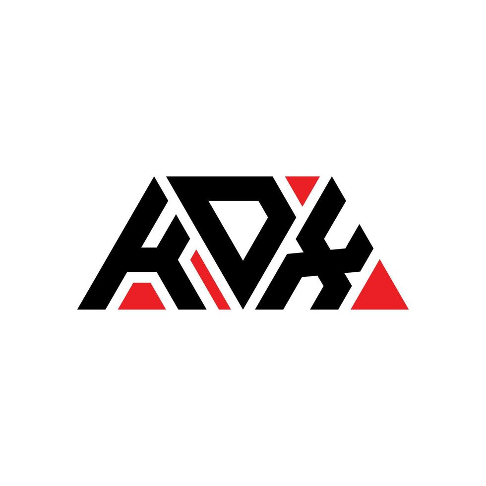création de logo de lettre triangle kdx avec forme de triangle. monogramme de conception de logo triangle kdx. modèle de logo vectoriel triangle kdx avec couleur rouge. logo triangulaire kdx logo simple, élégant et luxueux. kdx
