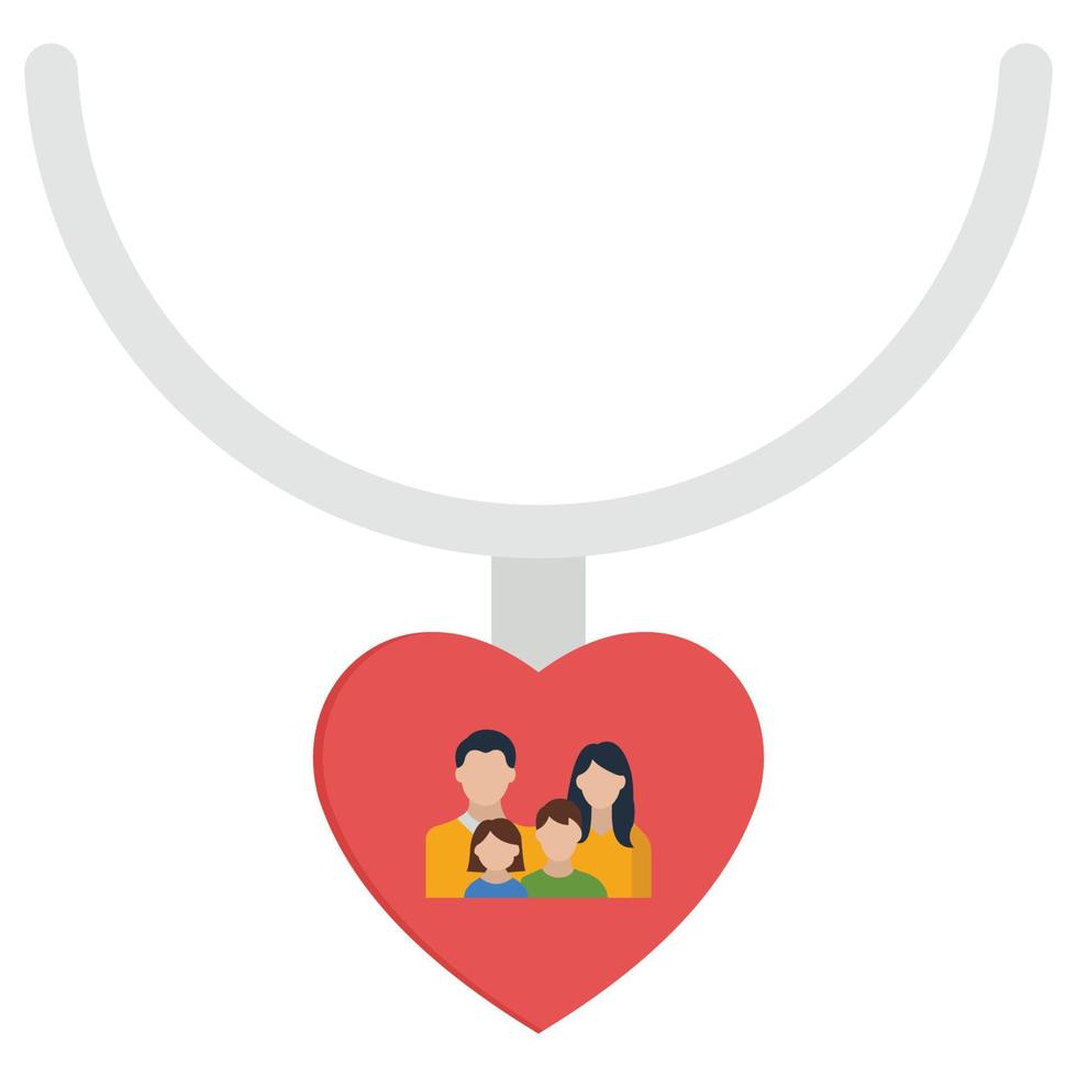 pendentif coeur qui peut facilement éditer ou modifier vecteur