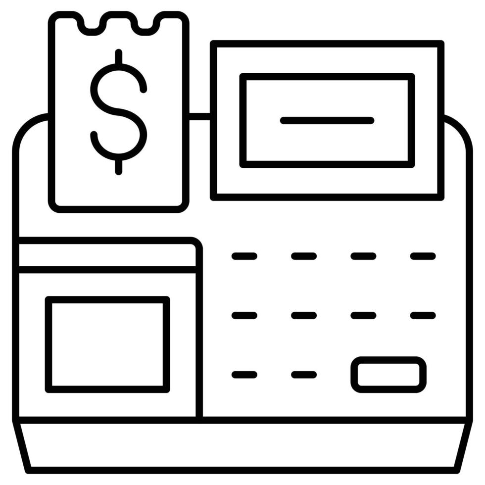 distributeur automatique de billets qui peut facilement modifier ou éditer vecteur