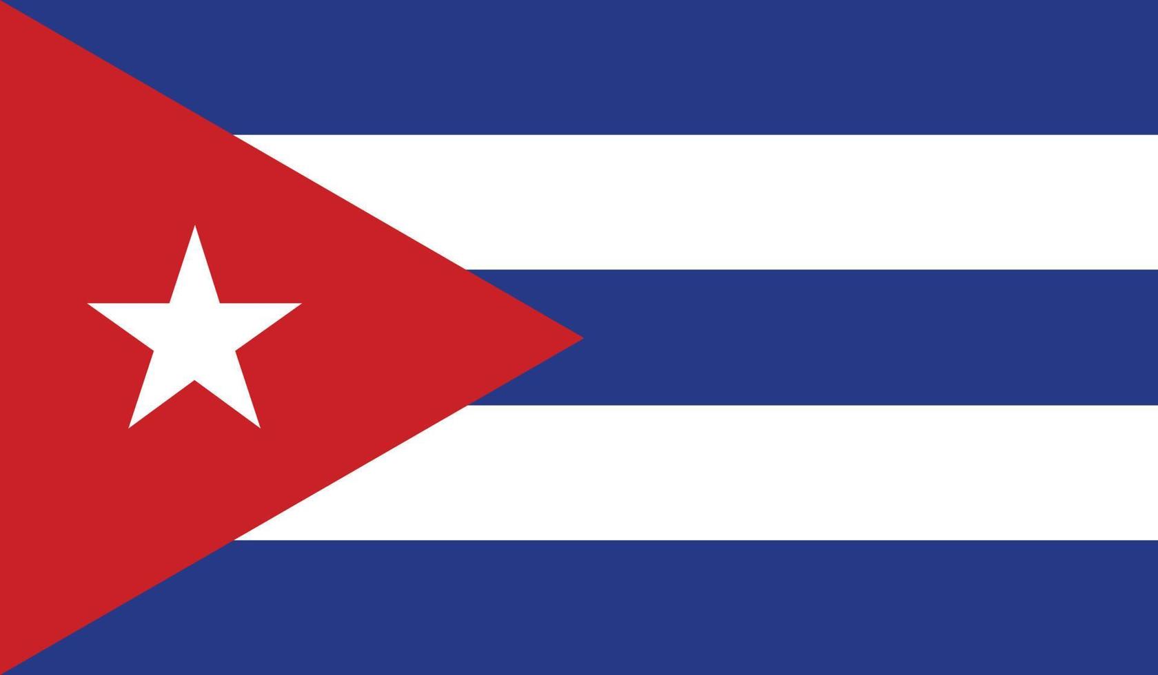 illustration vectorielle du drapeau de cuba. vecteur