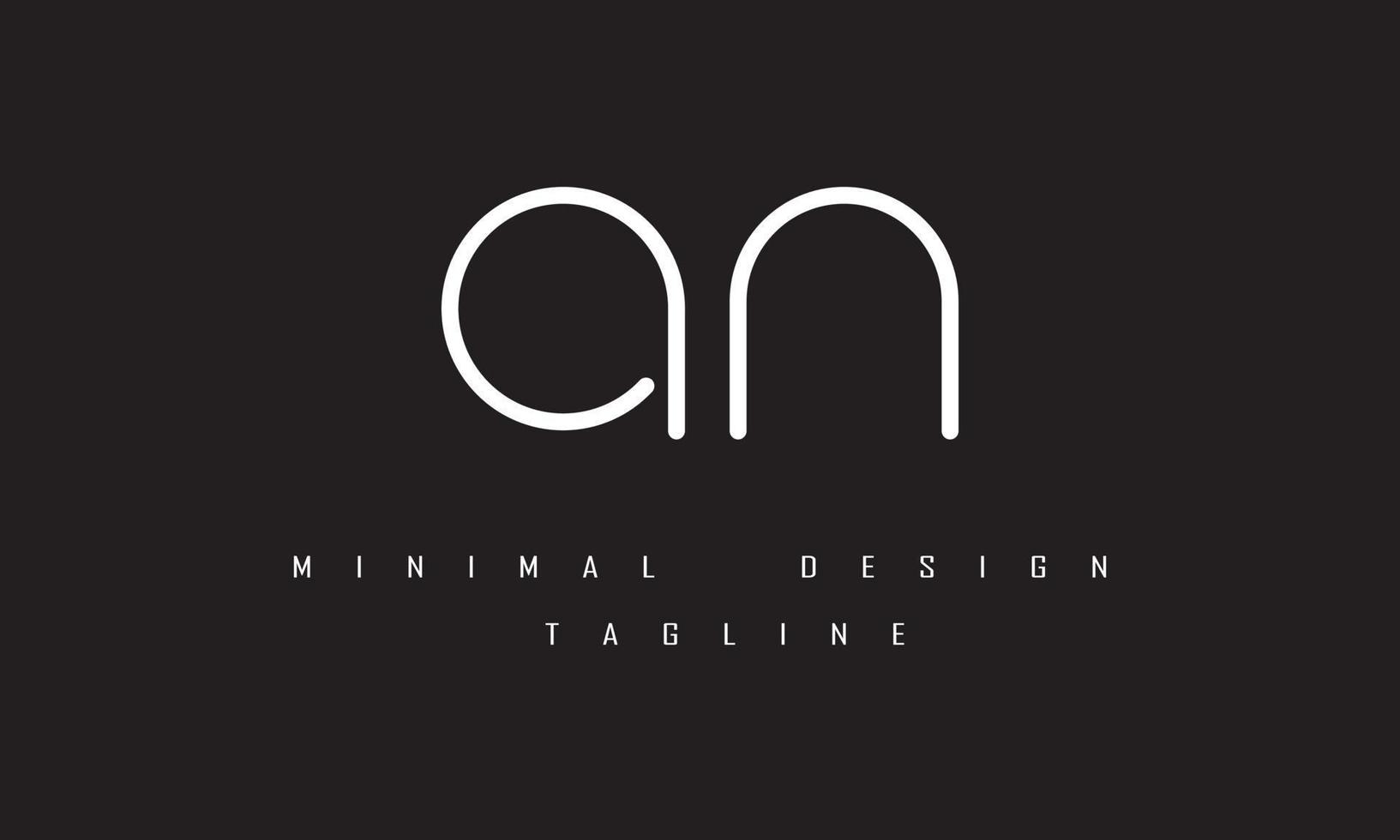 une ou une illustration de conception de logo minimale vecteur