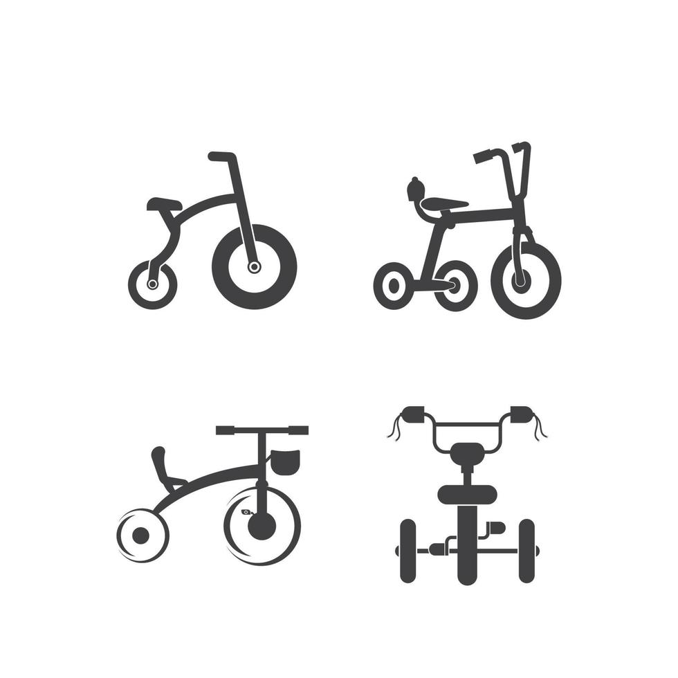 conception de modèle d'illustration vectorielle icône tricycle vecteur